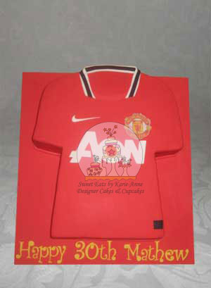 Manchester United Jersey Cake
