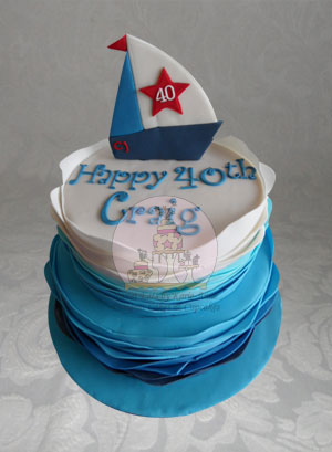 Sweet Eats Blue Ombre Wave Cake