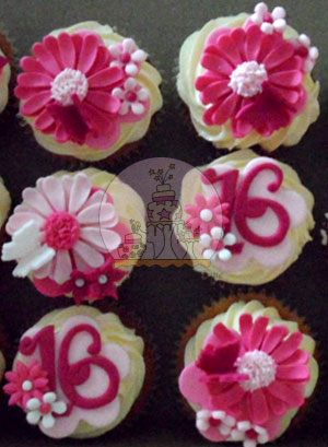 Pretty Pink Gerber Cupcakes