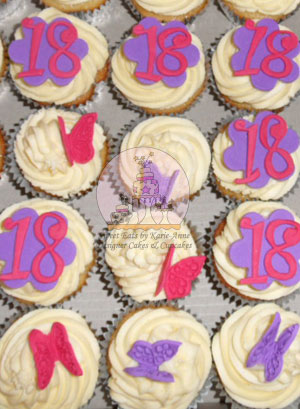 18th Butterfly Cupcakes