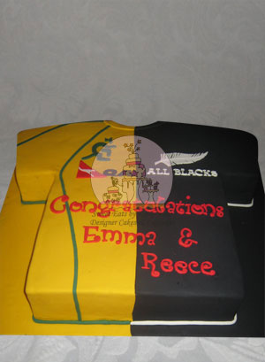 Rugby Engagement Cake