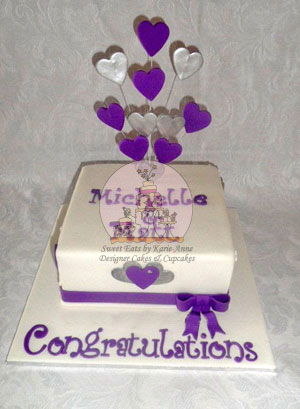 Michelle and Matts Engagement Cake