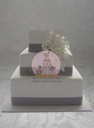 Singapore Orchid Wedding Cake 2